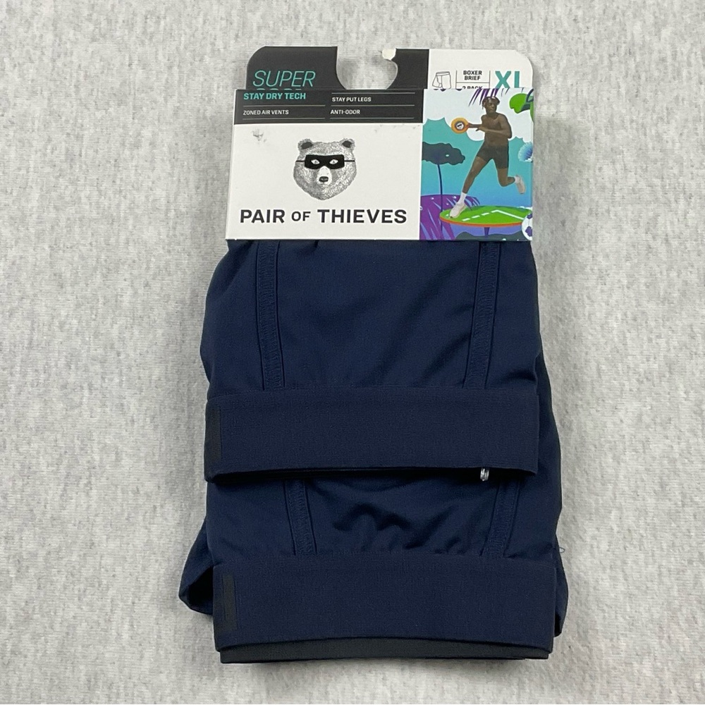 Pair Of Thieves Men’s Boxer Briefs 2 Pack Size: XL Color: Navy Anti-Odor Stretch